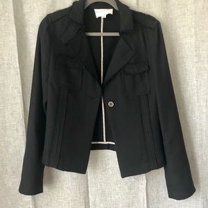 [Banana Republic] Sleek Black Denim Blazer